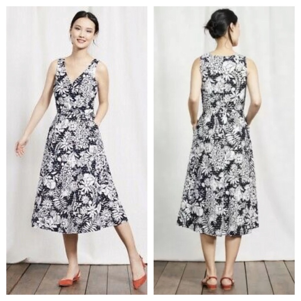 Boden Vanda Broderie Floral Eyelet Midi Dress
